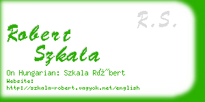 robert szkala business card